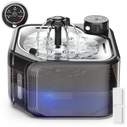 ShuxT Battery Operated Cat Water Fountain – Cordless & Portable Pet Fountain
